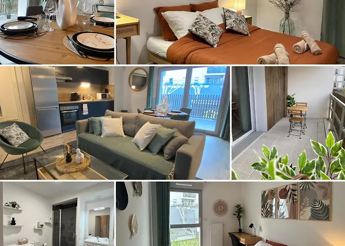 Apartament T3 Moderne - Proche Tram - Parking Prive